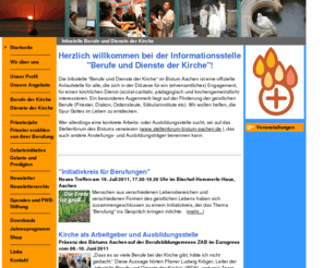 berufung-kirche.de: Infostelle Berufe und Dienste der Kirche im Bistum Aachen
Die Informationsstelle 