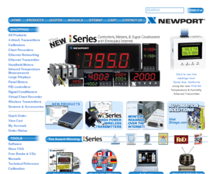 inewportinc.com: NEWPORT - Home Page
Manufacturer of process measurement and control products,temperature, pressure, strain,force, data acquisition, flow, level, pH, conductivity, environmental, electric heaters.