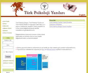 turkpsikolojiyazilari.com: Türk Psikologlar Derneði
