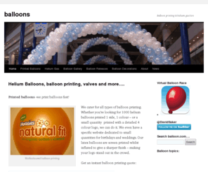 printed helium balloons