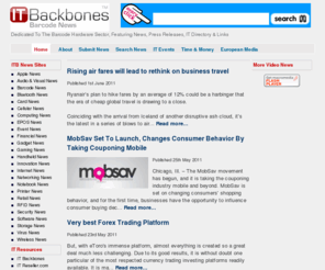 itbbarcode.com: IT Backbones -  Dedicated To The Barcode Hardware Sector, Featuring News, Press Releases, IT Directory & Links
 Dedicated To The Barcode Hardware Sector, Featuring News, Press Releases, IT Directory & Links