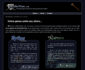 mythicwars.com: MythicWars.com
Free online browser-based games based around ancient mythologies.