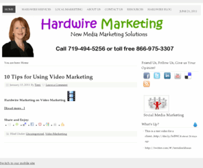 hardwiremarketing.com: Hardwire Markeing — New Media Marketing Solutions
Hardwire Marketing 719-494-5256 is a marketing company located in Colorado Springs. We specialize in search engine optimization, video marketing, and social  media marketing. 719-494-5256