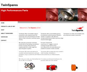 twinspares.com: Spare parts for concrete pumps, truck mixers, trucks, Batching plants.
