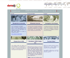 datex.fr: DATEX DSM: Entreprise spcialise dans la rcupration de donnes 
		perdues
Datex - rcupration de donnes,reparation de disque dur, donnes inaccessible, fichiers ffacs, fichier perdu,fichier effac,mulateur,serveur RAID, ffacement securis,rparation de disque dur,secteurs defectueux, disque dur format,secteurs defectueux, retrouver fichier,fichier endommag,retrouver donnees perdues,rparer des fichiers corrompus,corruption de fichiers,fichier endommag,probleme disque dur,fichiers corrompus, disque dur non reconnu,disque dur hs