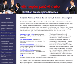 dictationtranscription.net: Dictation Transcription | Transcription Systems
Get Quick And Easy Written Reports Through Dictation Transcription.