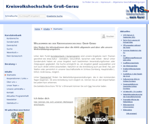 kvhsgg.de: Kreisvolkshochschule Groß-Gerau: Startseite
Beschreibung1. Kreisvolkshochschule Gross-Gerau - Ihre erste Adresse für Weiterbildung im Kreis Gross-Gerau