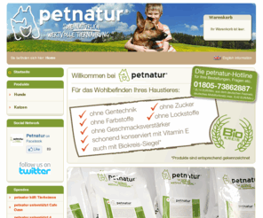 petnatur.de: petnatur
petnatur  der Online-Shop für natürlich wertvolle Tiernahrung