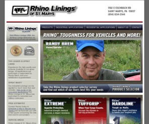 rhinoliningsofstmarys.com: Rhino Linings of St. Marys, PA
Rhino Linings of St. Marys provides professional application of industrial grade linings and coatings for commercial and residential customers in the Western Pennsylvania area.