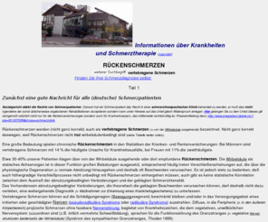 rueckenschmerzen.li: Rückenschmerzen - Hilfreiche Behandlungen gegen vertebragene Schmerzen
Vertebragene Schmerzen können vielerlei Ursachen haben. Diese werden aufgelistet und Therapien bei Rückenschmerzen aufgezeigt