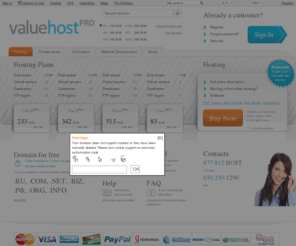 russianstockphoto.com: Professional Hosting, Domains, PHP, Ruby on Rails, Python, Perl - ValueHost 2.0
 is a leading provider of web hosting based in Silicon Valley California. Unlimited web space, PHP, Python, RoR, MySQL and PgSQL. Anytime money back hosting. Our web hosting network guaranteed 99.99% uptime.
