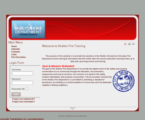 sheltonfiretraining.org: Welcome to the Frontpage
Joomla! - the dynamic portal engine and content management system