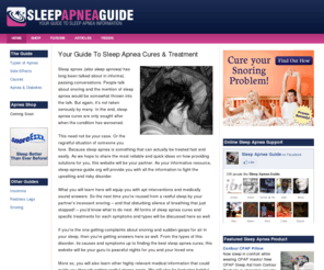 sleep-apnea-guide.org: Sleep Apnea Guide — Your Guide To Sleep Apnea
Your Guide To Sleep Apnea