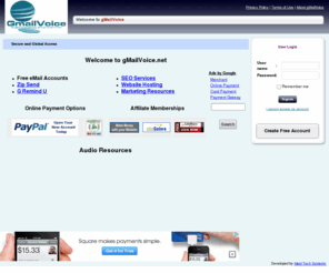 gmailvoice.net: gMailVoice Email Portal
gMailVoice.net, Free, Fast and Secure email hosting services for personal and business use. Reliable SMTP, IMAP, POP and web access.