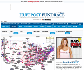 googlerace.com: Campaign Donors : Fundrace 2010 - Huffington Post
Campaign Donors : Fundrace 2010  donations and other campaign contributions on Huffington Post