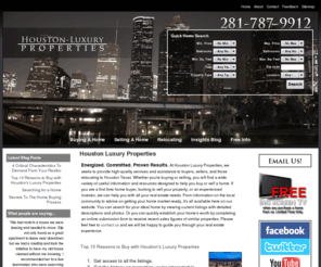 houston-luxurysubdivisions.com: Houston Luxury Properties
Houston’s Luxury Properties provides elite real estate experience and services to Houston home buyers and sellers. We specialize in Luxury Homes and Condos in all districts.