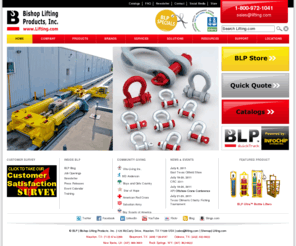 lifting.net: Lifting & Rigging Equipment at Bishop Lifting Products - Lifting.com
Leading source for lifting, rigging, slings & wire rope information. As well as custom fabrication for lifting equipment and crane service & inspections.