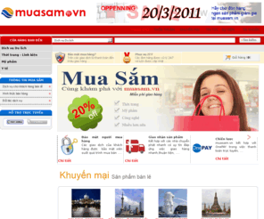 muasam.vn: BÁN LẺ - Các sản phẩm thị trường Việt Nam
muasam.vn-Website thương mại điện tử hàng đầu tại Việt Nam, cấp các mặt hàng bán lẻ và thanh toán trực tuyến, tham mua ngay sản phẩm để có cơ hội nhận được giảm giá tại đây