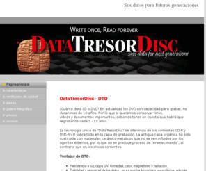 datatresordisc.es: Página principal - DVD con 160 años de duración garantizados
DataTresorDisc - DVD de larga duración