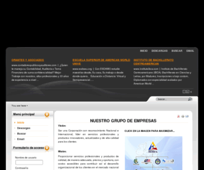 grupobemfa.org: NUESTRO GRUPO DE EMPRESAS
Nuestra Trayectoria en el Mercado Nacional e Internacional:



Corporación Orantes se inicio hace 31 años en Guatemala bajo la dirección del Dr. Berny Orantes Caravantes.  La fecha se ha atendido a más de 100,000  personas en 400 empresas en  Centro América,  lo  cual  nos  ha  dado Credibilidad.