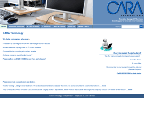 restore-cs.com: IT Solutions with CARA Technology
Cara Technology are an IT solutions provider with over 26 years experience of providing IT products and services to Business, Education, & Health sectors.