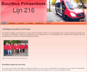 buurtbus216.nl: Buurtbus 216 Prinsenbeek
Buurtbus216 is de buurtbus van prinsenbeek die verzorgt word door vrijwilligers.