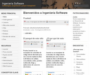 ingenieriasoftware.org: Bienvenidos a Ingeniería Software
Ingenieria de Software - Metodologias y lenguajes para el desarrollo de proyectos de software.