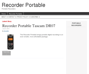 recorderportable.com: Recorder Portable
Recorders Portable