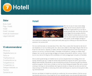 7hotell.se: 7 Hotell
