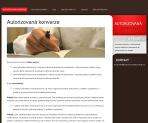 autorizovanakonverze.com: Autorizovaná konverze, datové schránky -
Autorizovaná konverze listinných dokumentů do elektronických a naopak.