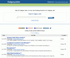 calgaryjobs.net: Calgary Jobs | Free Job Posting
City Of Calgary Jobs. A Free Job Posting Service For Calgary, AB.