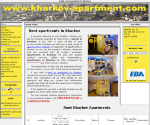 kharkov-apartment.com: Apartments in Kharkov, Ukraine for daily rent
Rent Kharkov apartments for daily rent
