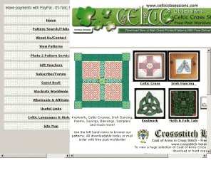 celticobsessions.com: Celtic Obsessions - Celtic & Irish Cross Stitch
Celtic Obsessions - Home