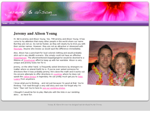 alisonandjeremy.com: Jeremy & Alison Young  - Home
