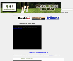 snohomishbootcamp.com: Snohomish Boot Camp
Fitness Boot Camps in Snohomish County, Washington, lose fat fast without the gym, professional fitness training, nutrition programs.