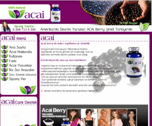 acaiberrysiparisi.com: Acai Berry Zayıflama Kapsülü | Online Güvenli Sipariş Verin | Amerika'da Devrim Yaratan Acai 
Berry Şimdi Burada | SİPARİŞ HATTI 0 266 713 0 300
Acai Berry(Acai Palmiye Ağacı Meyveleri) Çileği. Numaranızı Bırakın Müşteri Hizmetlerimiz Sizi Arasın - Tamamen Doğal Bir Zayıflama Meyvesi Kaspülü