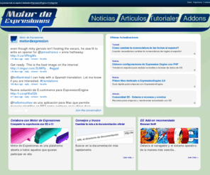 motordeexpresiones.com: Motor de Expresiones - Bienvenido a la primera web en español dedicada a ExpressionEngine
La primera web en español dedicada a ExpressionEngine