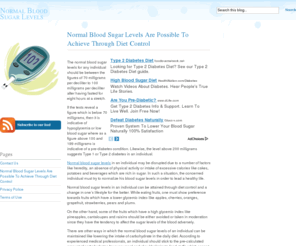 normalbloodsugarlevels.org: Normal Blood Sugar Levels
Any individual who wishes to know about the different ways and means of achieving normal blood sugar levels should read the information provided below