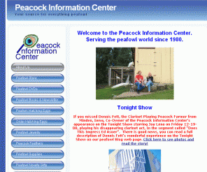 peafowl.com: Welcome To The Peacock Information Center
