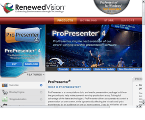 proworship.net: ProPresenter Church Presentation Software ProPresenter award-winning church presentation software for