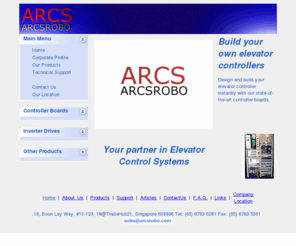 arcsrobotics.com: Elevator Controller Manufacturer
Supplier of Elevator Controller and Control Techniques Unidrive Singapore