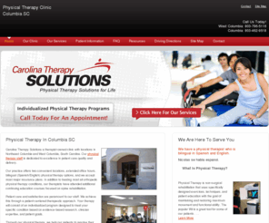 ctspt.com: Physical Therapy Columbia SC, Physical Therapist West Columbia SC Physical Therapists 29169 29203
Carolina Therapy Solutions is a physical therapy clinic with locations in Columbia SC and West Columbia SC.