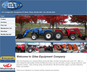 gilesfarmeq.com: Giles Farm Equipment - Georgetown, KY
Customer are our top priority at Giles Farm Equipment.  See us for your farm equipment needs.