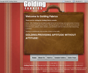 goldingfabrics.com: Golding Fabrics
Golding Fabrics