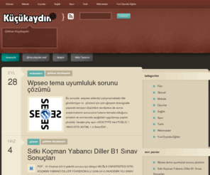 kucukaydin.com: Küçükaydın
İçinde çeşitli konularla ilgili bilgiler bulunduran web sitesi.
