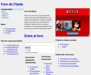 notas-flauta.com.es: Foro de Flauta
Foro para compartir notas para flauta en  do,re,mi...