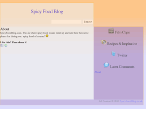 spicyfoodblog.com: Spicy Food Blog
Spicy food. Recipes, videos, tips.