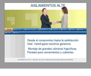 alteaislamientos.com: Home - Un sitio web para la edición de sitios
Un sitio web para la edición de sitios
