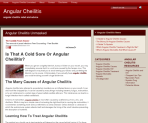 angularcheilitis.com: Angular Cheilitis,Perleche Treatment Advice And Tips
Angular cheilitis or perleche manifests as an inflamed lesion on your mouth. Get the best treatment advice and tips to clear your angular cheilitis in days.