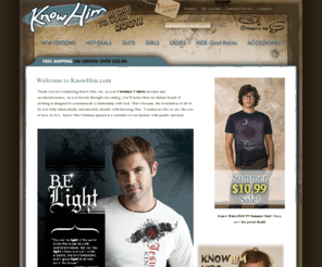 knowhim.org: Christian T Shirts and Christian Apparel for Men, Women and Kids | Know Him Christian Gear
Shop for Christian T Shirts and Christian Apparel at Know Him Christian Gear.